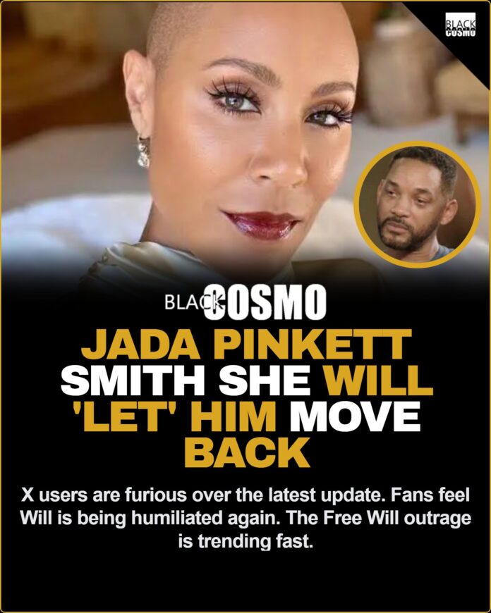 Free Will Outrage: Jada Pinkett Smith Slammed by Viral X Users Jada Pinkett Smith speaking at a public event.