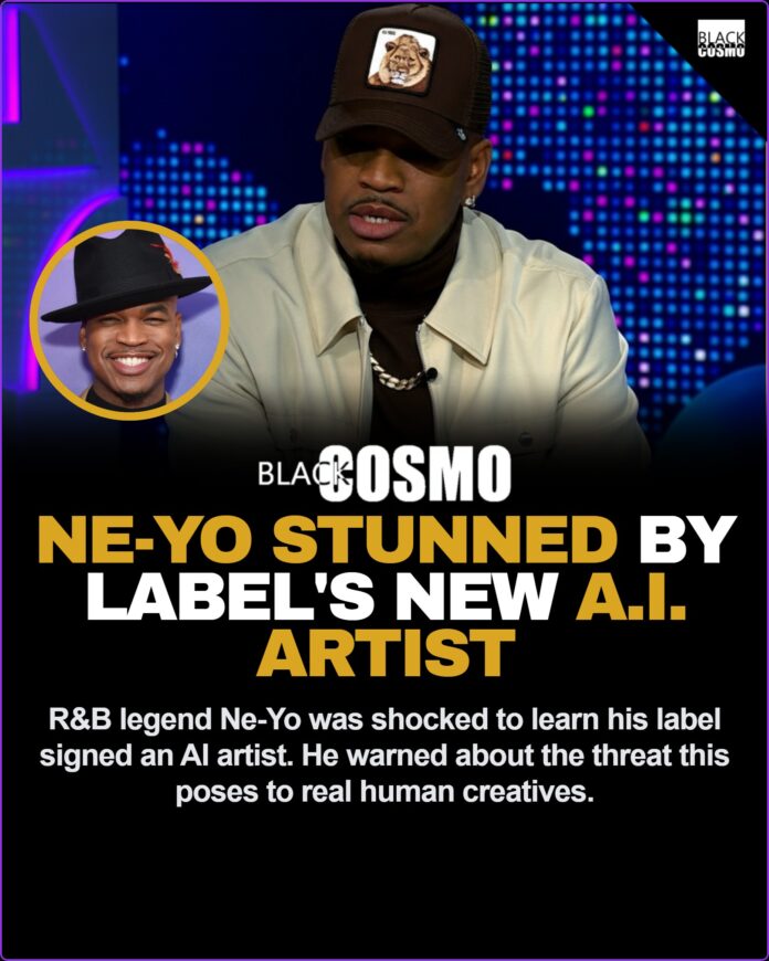 Ne-Yo Shocked Over Label Signing A.I. Artist: The Threat to Black Music Grammy-winning R&B singer Ne-Yo expressing shock over his label signing an A.I. artist.