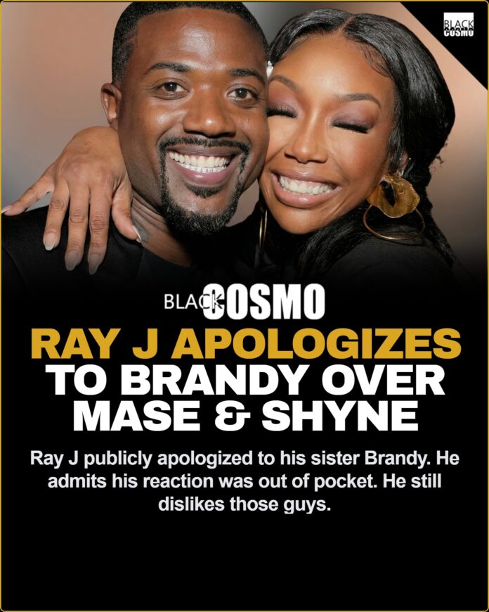 Ray J Apologizes to Brandy Over Shyne and Mase Comments Ray J speaking publicly at a celebrity event.