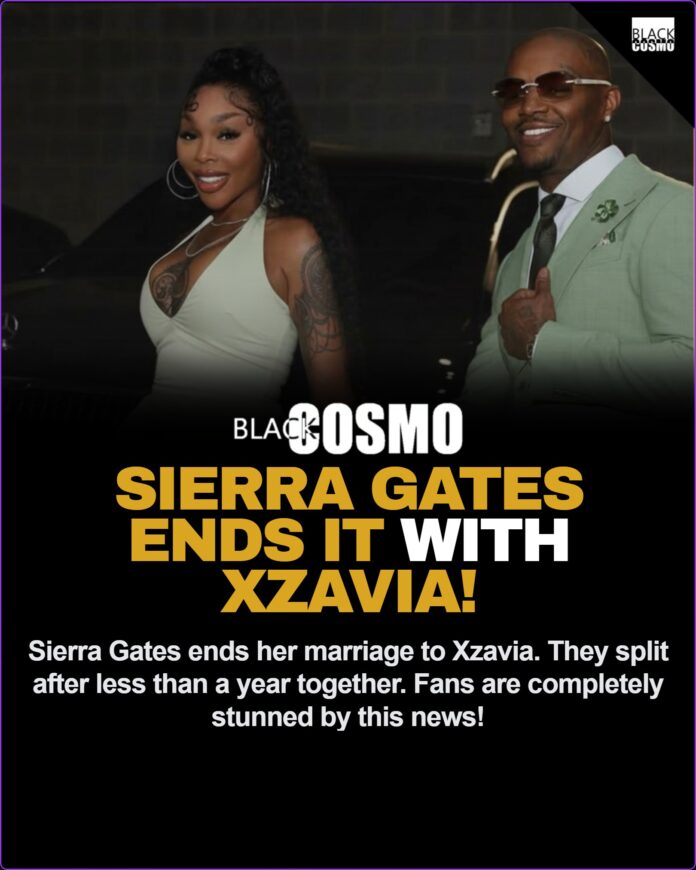 Sierra Gates Divorce: Star Calls It Quits on Marriage to Xzavia Thomas Sierra Gates and Xzavia Thomas looking glamorous before their shocking split after less than a year of marriage.