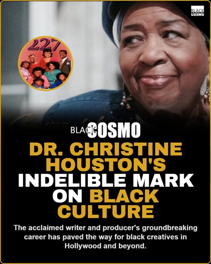 Dr. Christine Houston’s Indelible Mark on Black Culture Dr. Christine Houston, acclaimed writer and producer who has left an indelible mark on Black culture