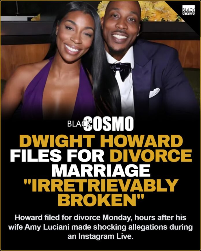 Dwight Howard Files for Divorce From His Wife Amber “Amy Luciani” Howard After She Called Him Out For Alleged Drug Abuse Online 💔 Dwight Howard Files For Divorce From Amy Luciani After Her Explosive Instagram Live Accusations