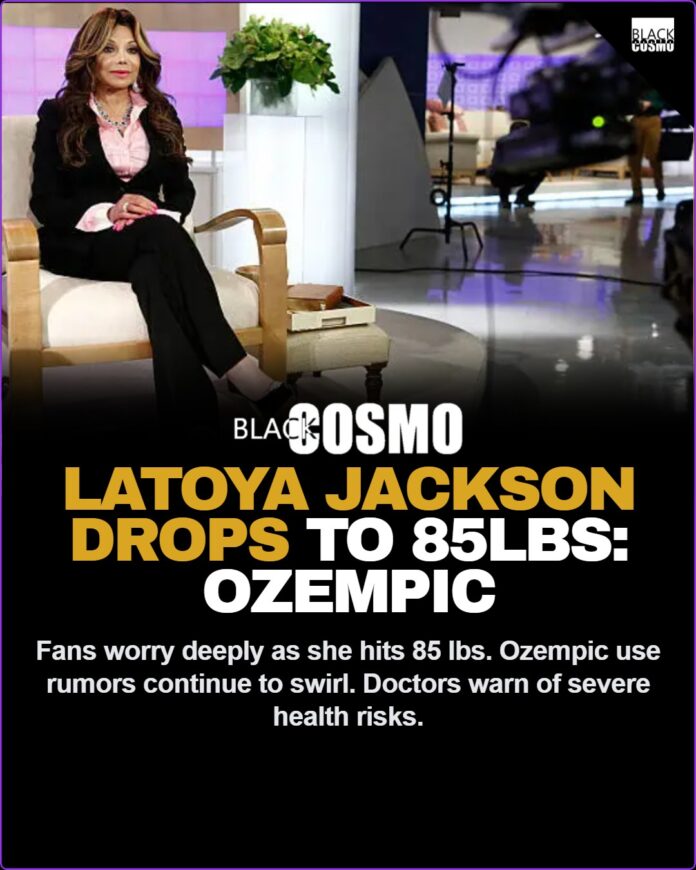 Latoya Jackson’s Shocking 85 lb Weight: Ozempic Risks Latoya Jackson's Ozempic Overload ... Now Weighs Just 85 Lbs!