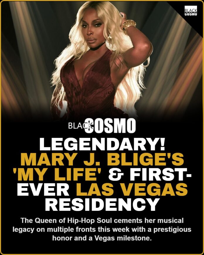 Mary J. Blige’s ‘My Life’ Enters National Registry, Las Vegas Residency Mary J. Blige performing on stage