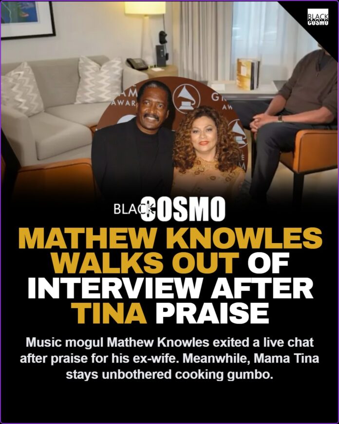 Mathew Knowles Walks Out of Interview: Tina Unbothered & Cooking 👀 Mathew Knowles Walks Out Mid-Interview After Tina Praise — Mathew Explains and Mama Tina Unbothered Focused On Her Gumbo