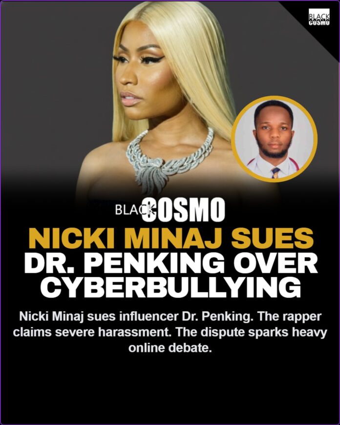 Nicki Minaj Sues Dr. Penking Over Cyberbullying & Age-Shaming Nicki Minaj attends a high-profile entertainment event looking fierce and confident amid legal battles.