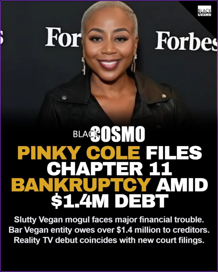 Pinky Cole Files Chapter 11 Bankruptcy Amid $1.4M Debt & RHOA Debut 💰 Slutty Vegan Founder Pinky Cole Files Chapter 11 Bankruptcy Amid $1.4M Debt — As She Joins RHOA