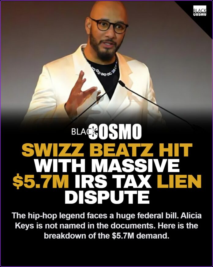 Swizz Beatz Tax Dispute: Producer Hit With $5.7M IRS Lien, Alicia Keys Safe 💰 Swizz Beatz Hit With $5.7M IRS Tax Dispute — Alicia Keys Not Named in Lien