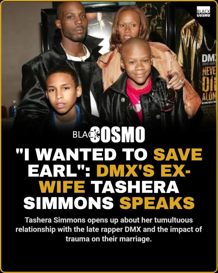DMX’s Ex-Wife Tashera Simmons Speaks on Trauma in Marriage Tashera Simmons speaking at a podium