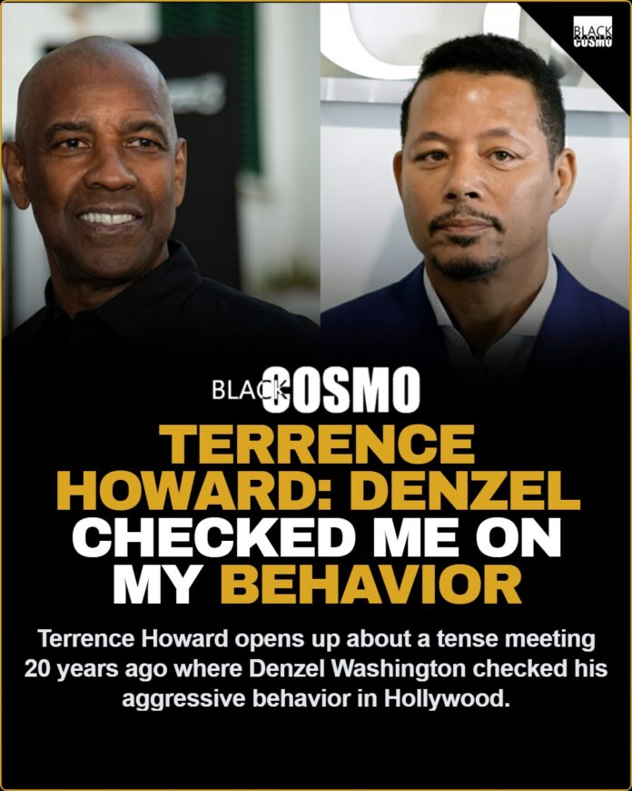 Terrence Howard Says Denzel Washington Checked His Aggression A classic cinema theater representing the Hollywood entertainment industry