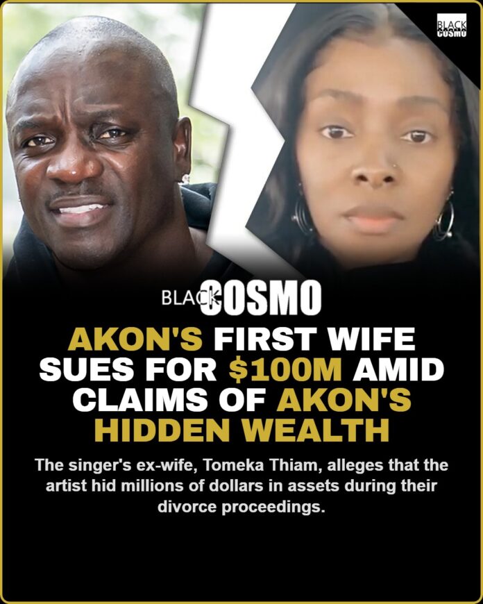 Akon’s First Wife Sues for $100M Over Hidden Wealth Akon posing on a red carpet
