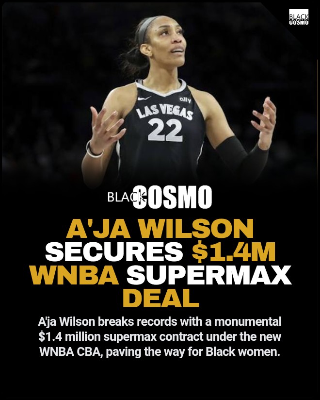 A’ja Wilson Supermax Deal: Las Vegas Aces Star Signs $1.4M Contract A'ja Wilson of the Las Vegas Aces celebrating on the basketball court