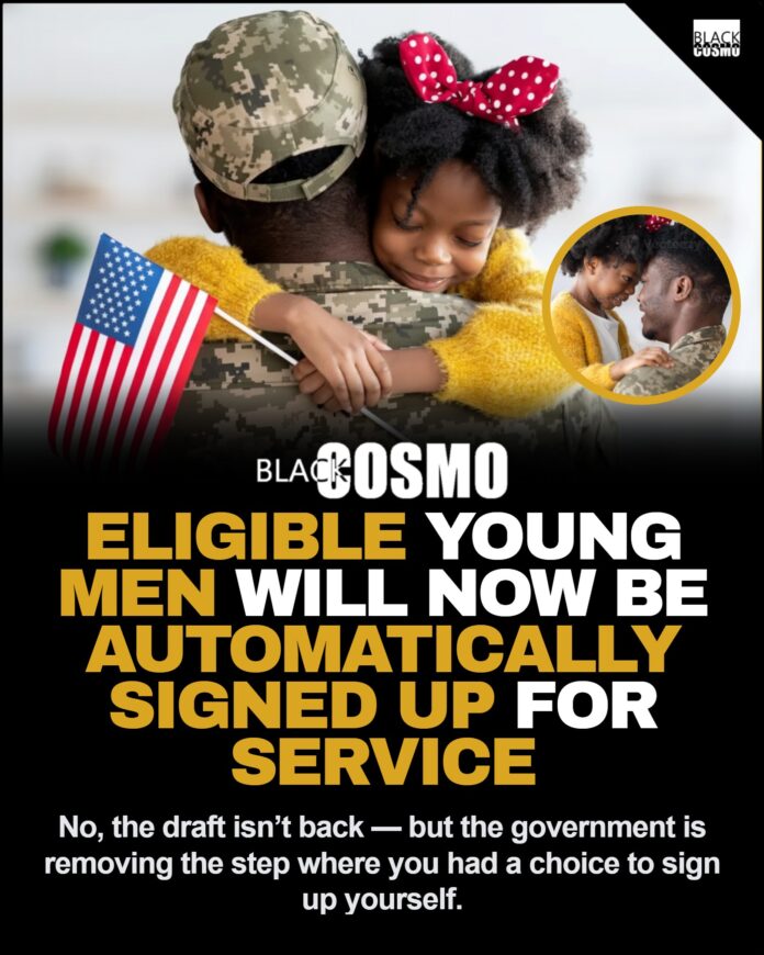 Automatic Selective Service Registration: What the New NDAA Rule Means A line of young men standing together outdoors, representing the demographic affected by the new Selective Service mandate.