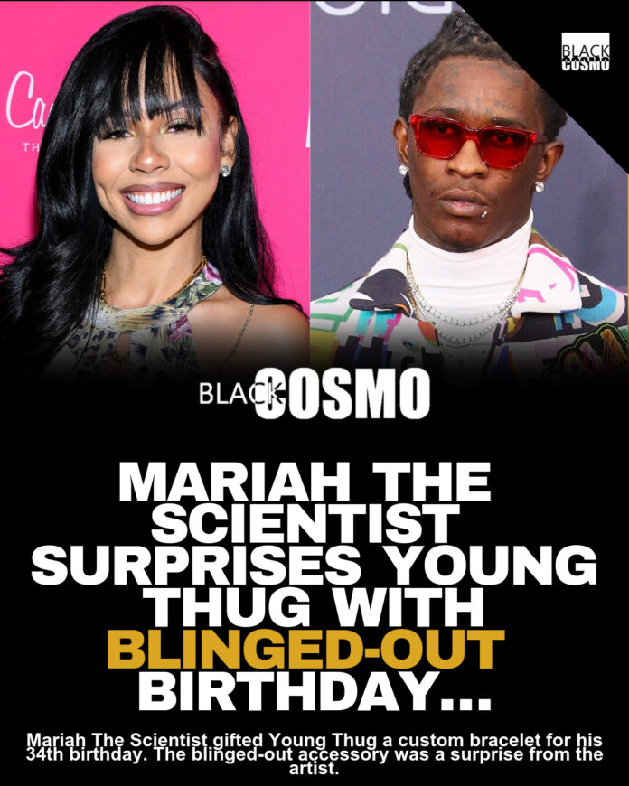 Mariah gifts Thug a diamond bracelet! Mariah gifts Thug a diamond bracelet!