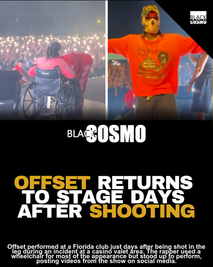 Offset Performs for First Time Since Shooting Incident Offset Performs for First Time Since Shooting Incident