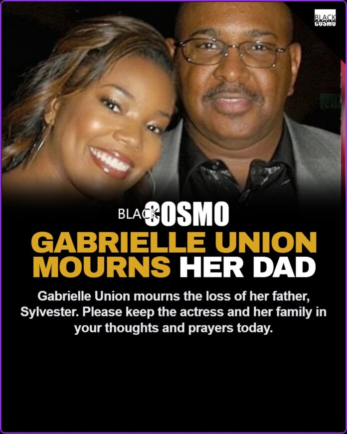 Gabrielle Union Mourns the Passing of Father Sylvester Union Jr. Gabrielle Union standing confidently, representing strength and grace as she mourns the loss of her father, Sylvester Union Jr.