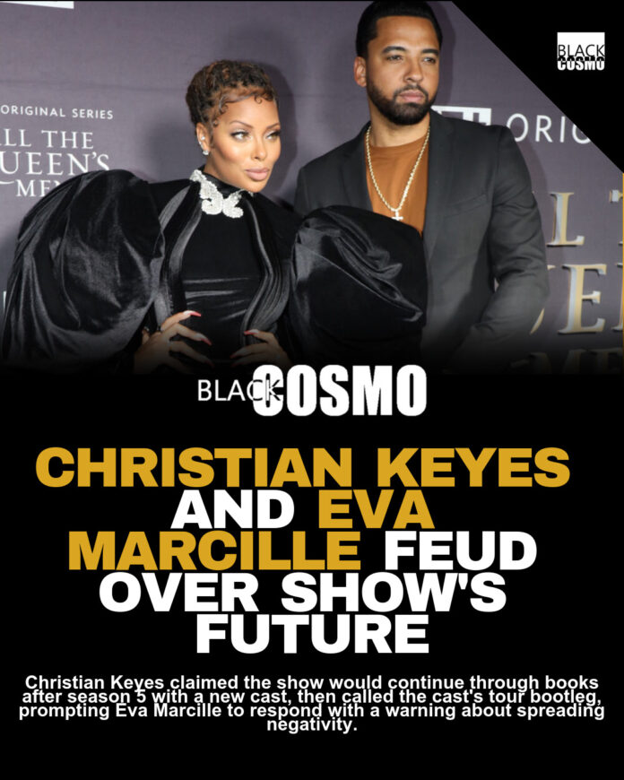Eva Marcille Responds to Christian Keyes’ “Bootleg” Tour Claim Eva Marcille Responds to Christian Keyes’ “Bootleg” Tour Claim