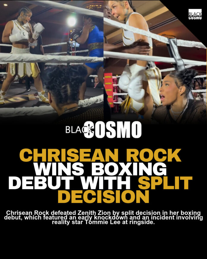 Chrisean Rock Wins Boxing Debut Split Decision Chrisean Rock Wins Boxing Debut Split Decision