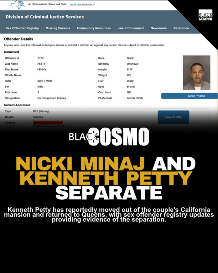 Nicki Minaj Reportedly Separates From Husband Kenneth Petty: Legal Docs ON SITE Nicki Minaj Reportedly Separates From Husband Kenneth Petty: Legal Docs ON SITE