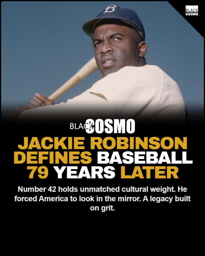 Celebrating Jackie Robinson Day 2026: The Cultural Impact of Number 42 Vintage black and white photograph of a baseball icon wearing number 42 on the field.