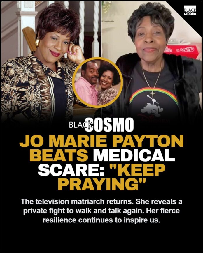 Jo Marie Payton Health Update: Family Matters Star Overcomes Stroke Jo Marie Payton, the legendary actress who played Harriette Winslow on Family Matters, smiling gracefully.