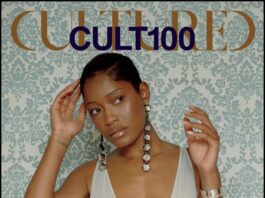 Keke Palmer posing in a sleek, high-fashion tailored look for Cultured Magazine, featuring immaculate makeup by Kenya Alexis and structured hair by Jamika Wilson.