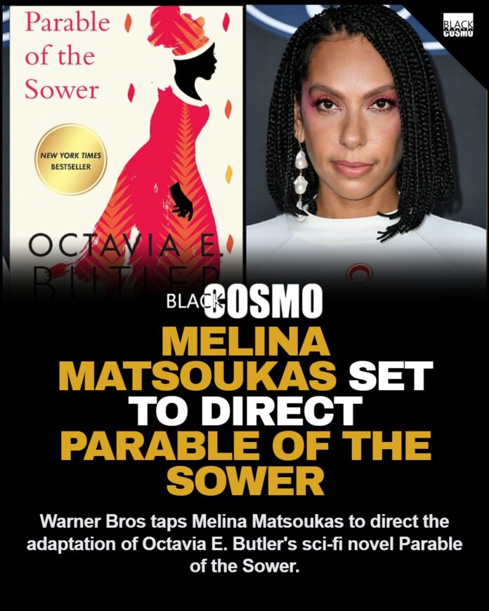 Melina Matsoukas to Direct Parable of the Sower Movie A cinematic representation of the upcoming Parable of the Sower film adaptation directed by Melina Matsoukas.