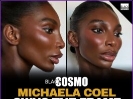 Michaela Coel commands attention in a fierce editorial look from her Harper's Bazaar March 2026 cover shoot.
