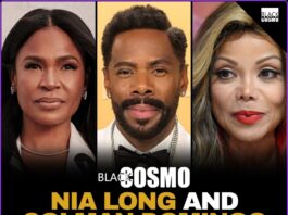 Nia Long and Colman Domingo at a red carpet event.