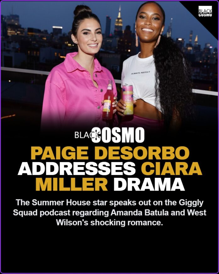 Paige DeSorbo Addresses Ciara Miller Drama Involving Amanda Batula Paige DeSorbo speaking out and looking stylish