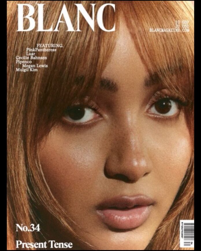 PinkPantheress on Blanc Magazine Cover April 2026 PinkPantheress on the cover of Blanc Magazine April 2026