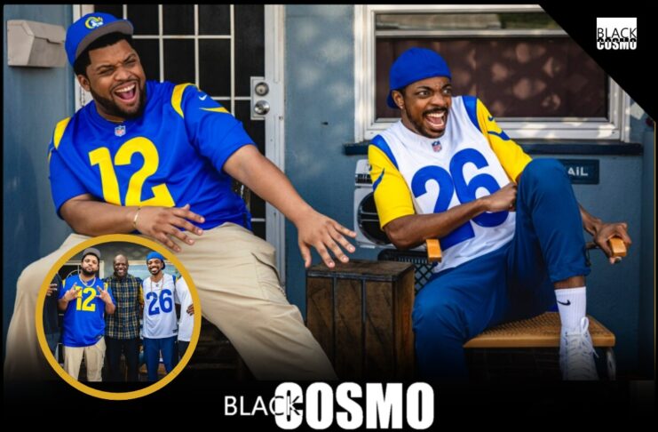 O'Shea Jackson Jr. and Destin Tucker, the sons of Ice Cube and Chris Tucker, recreating their fathers' iconic roles in the hilarious new short film 'Thursday' for the Los Angeles Rams' NFL Draft promo.