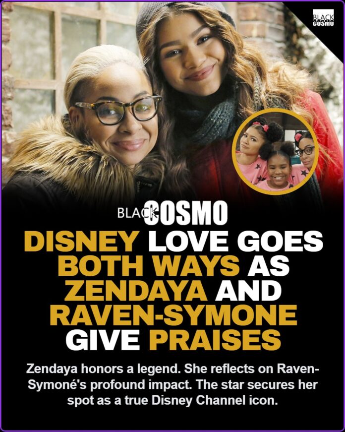 Zendaya Praises Raven-Symoné as Her Disney Mount Rushmore Zendaya smiling brightly at a red carpet event, representing her status as a generational television and film icon.