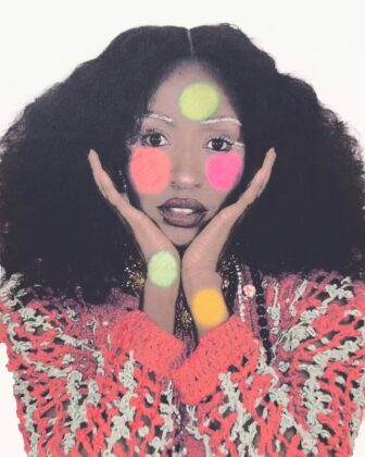Ayo Edebiri posing for the April 2026 cover of Paper Magazine wearing bold editorial fashion.