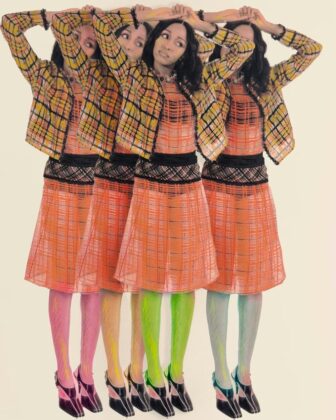 Ayo Edebiri posing for the April 2026 cover of Paper Magazine wearing bold editorial fashion.