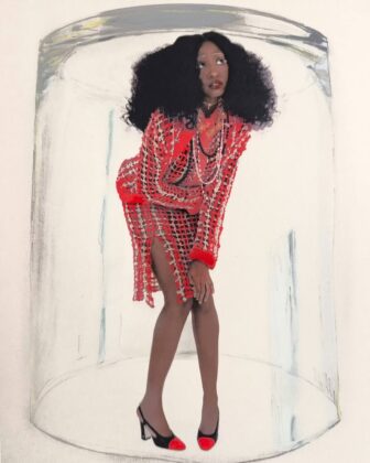 Ayo Edebiri posing for the April 2026 cover of Paper Magazine wearing bold editorial fashion.