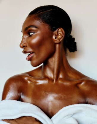 Michaela Coel commands attention in a fierce editorial look from her Harper's Bazaar March 2026 cover shoot.
