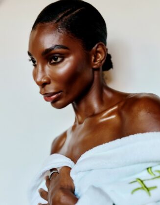 Michaela Coel commands attention in a fierce editorial look from her Harper's Bazaar March 2026 cover shoot.