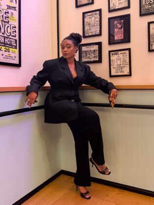 Tatyana Ali serving an unapologetic and sophisticated fashion look at an Eaton DC event.