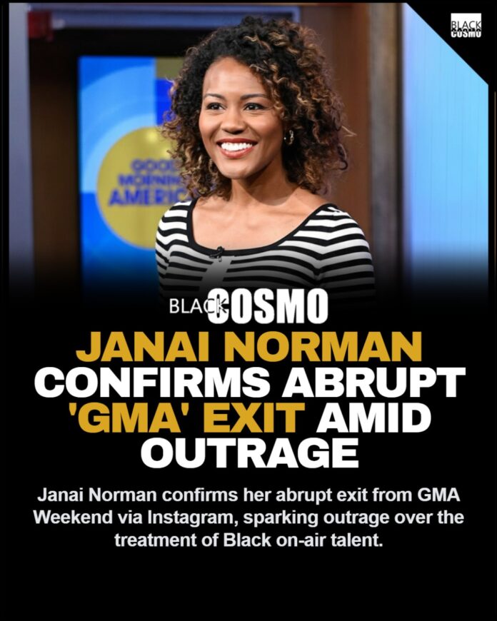 Janai Norman’s Abrupt GMA Exit Sparks Industry Outrage A professional television news anchor desk microphone, representing Janai Norman's departure from Good Morning America.
