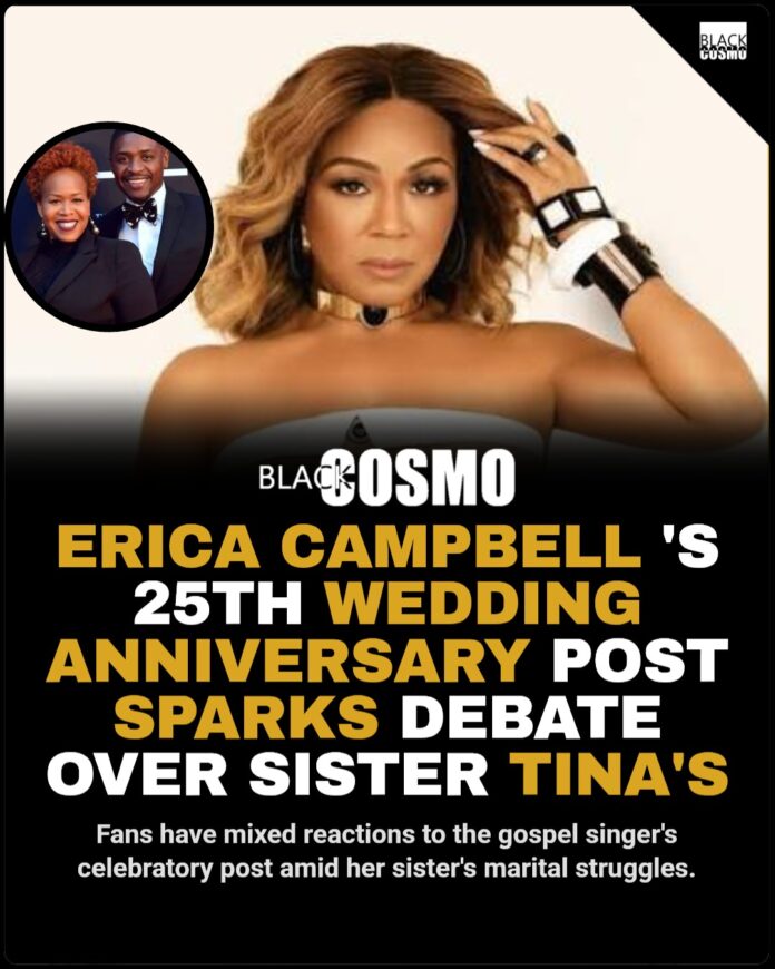 Erica Campbell’s 25th Anniversary Post Divides Fans Erica Campbell’s 25th Anniversary Post Divides Fans