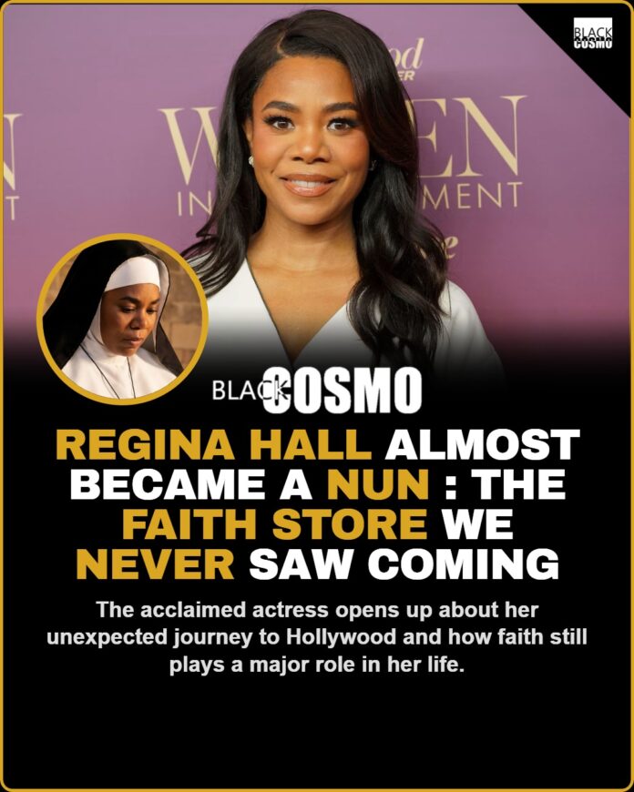 Regina Hall Almost Became a Nun Regina Hall smiling and looking thoughtful