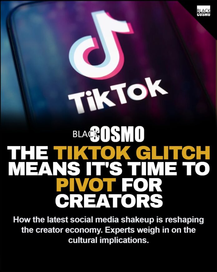 The TikTok Glitch Means It’s Time to Pivot for Creators Charli D'Amelio, the top TikTok creator, standing confidently in front of a colorful backdrop, showcasing her trendsetting style and digital prowess.
