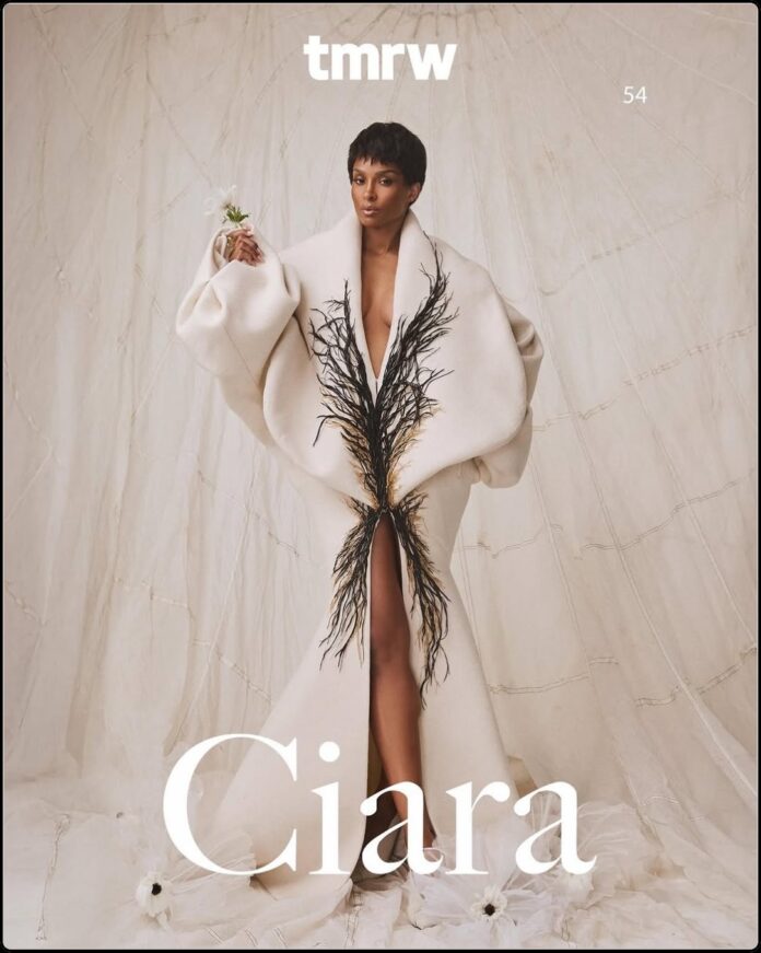 Ciara Covers tmrw Magazine May 2026 | Black Cosmopolitan Ciara delivers a sophisticated editorial look with flawless makeup by Yolonda Frederick for tmrw magazine.