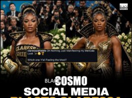 Claressa Shields looking glamorous in an AI-generated Met Gala gown, sparking debate about authenticity in fashion.