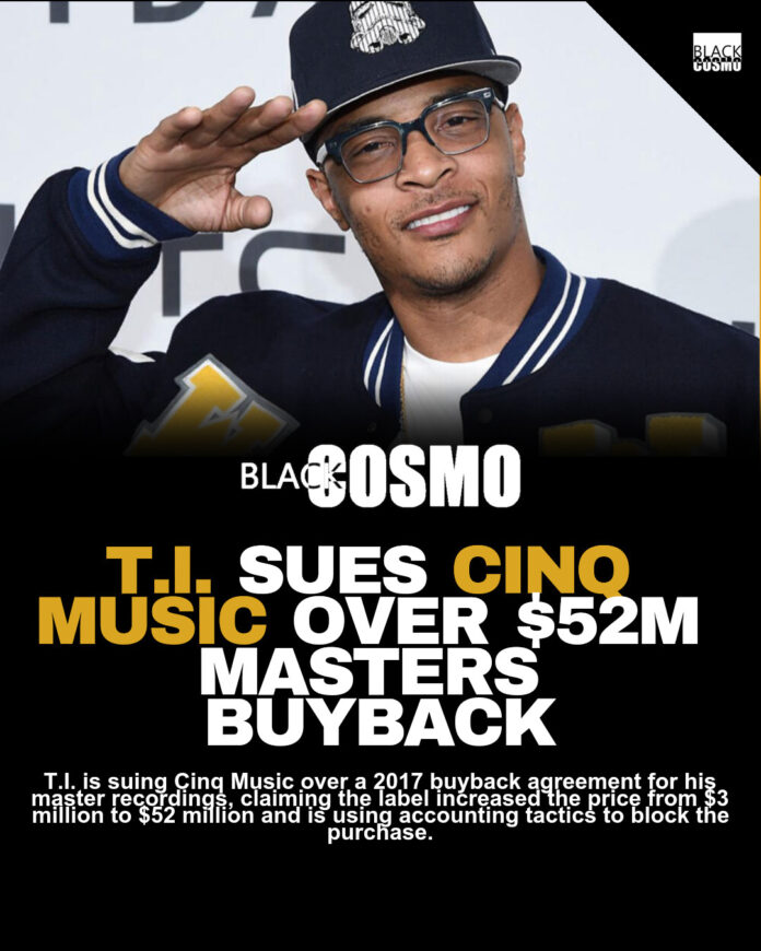 T.I. Files Lawsuit Against Cinq Music Over Price Hike T.I. Files Lawsuit Against Cinq Music Over Price Hike
