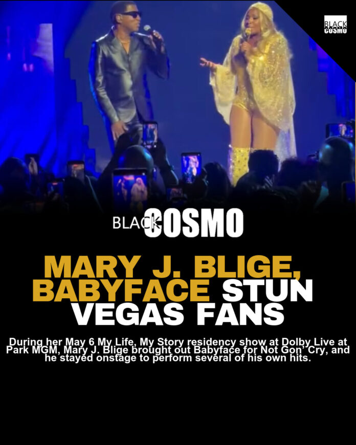Mary J. Blige Brings Out Babyface in Las Vegas Mary J. Blige Brings Out Babyface in Las Vegas