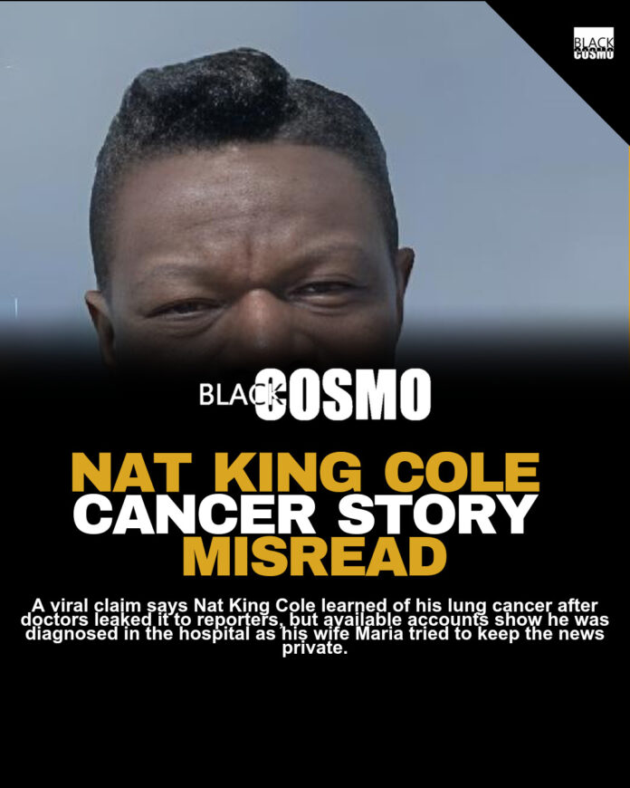Nat King Cole Cancer: What Really Happened Nat King Cole Cancer: What Really Happened
