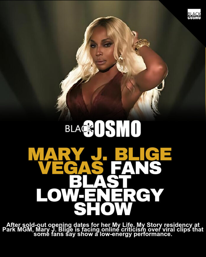 Mary J. Blige Vegas Residency Sparks Outrage Mary J. Blige Vegas Residency Sparks Outrage