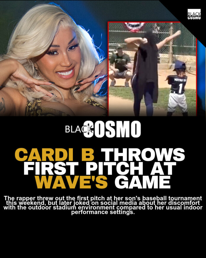 Cardi B Pitches at Son Wave’s Game, Reveals She’s Primarily a Girl Mom Cardi B Pitches at Son Wave’s Game, Reveals She’s Primarily a Girl Mom